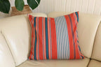 Mungo Sahara Stripe Cushion Cover Kissenhülle 60x60"Flame"