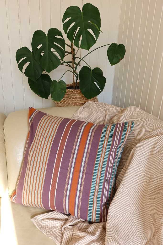 Mungo Sahara Stripe Cushion Cover Kissenhülle 60x60"Nomad"