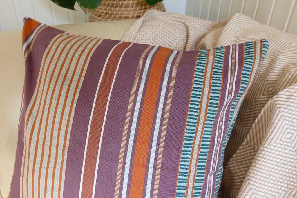 Mungo Sahara Stripe Cushion Cover Kissenhülle 60x60"Nomad"