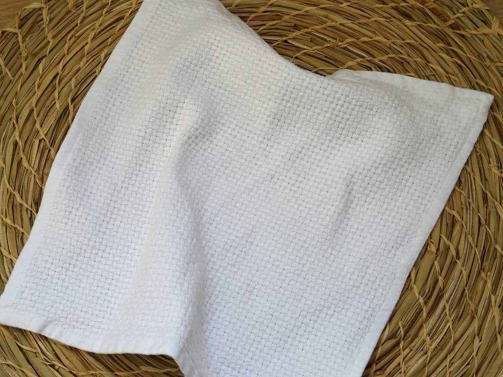 Mungo Interlace Facecloth Waschlappen "White"