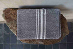 Barrydale Hand Weavers Contemporary Towel Variegated Stripes "Charcoal"