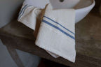 Barrydale Hand Weavers Country Towel Variegated Stripes "Denim"