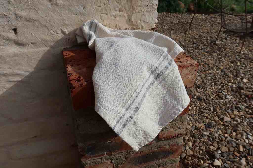 Barrydale Hand Weavers Country Towel Variegated Stripes" Grey"