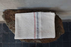 Barrydale Hand Weavers Country Towel Variegated Stripes "Grey & Red"