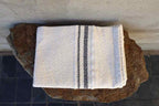 Barrydale Hand Weavers Country Towel Variegated Stripes"Inverse Charcoal"