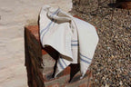 Barrydale Hand Weavers Country Towel Variegated Stripes"Inverse Indigo"