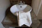 Barrydale Hand Weavers Country Towel Variegated Stripes"Inverse Stone"
