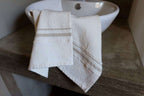 Barrydale Hand Weavers Country Towel Variegated Stripes"Inverse Stone"