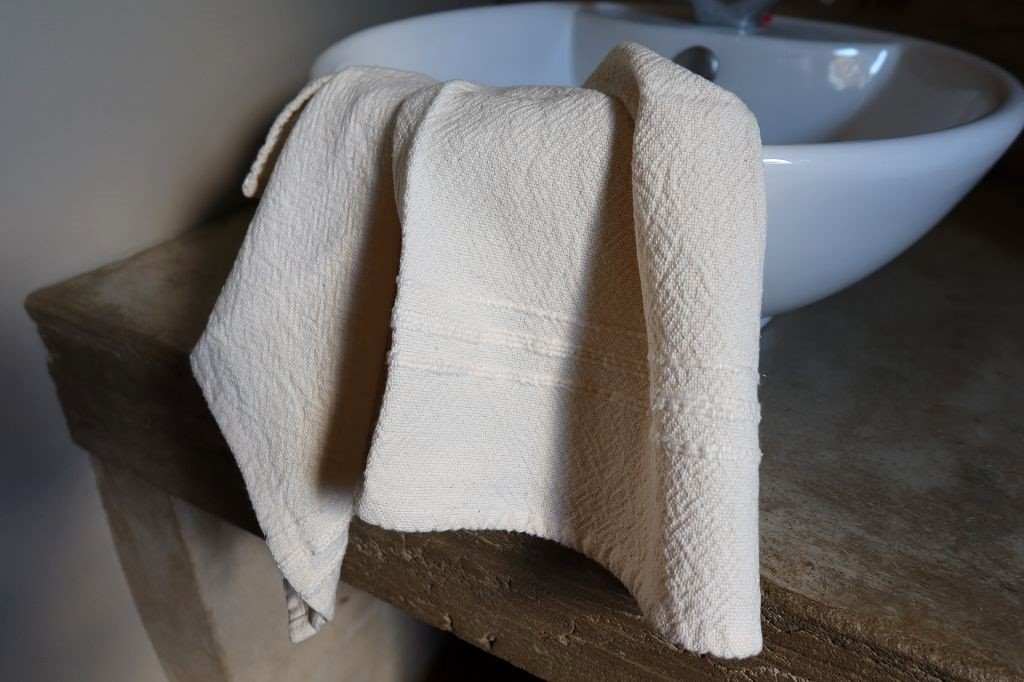 Barrydale Hand Weavers Country Towel Variegated Stripes "Natural"