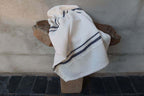 Barrydale Hand Weavers Country Towel Variegated Stripes "Navy"