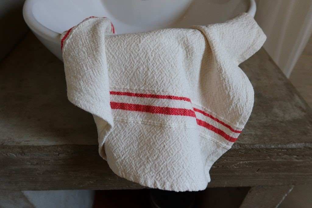 Barrydale Hand Weavers Country Towel Variegated Stripes "Red"
