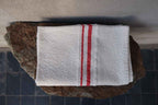 Barrydale Hand Weavers Country Towel Variegated Stripes "Red"