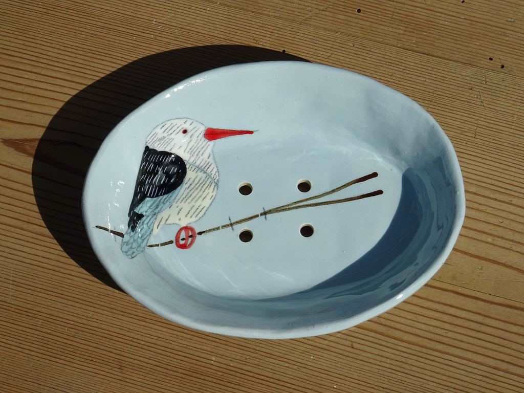 Gemma Orkin Keramik Seifenschale Blau "Kingfisher"